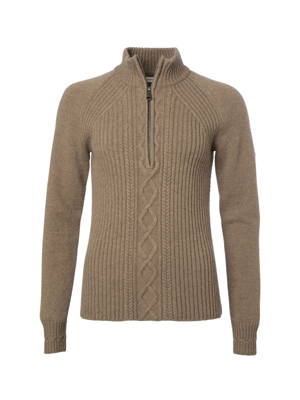 Chevalier Stella Half Zip Wool Pullover Women uldsweater – tidløs halv-lyn sweater i uld til jagten