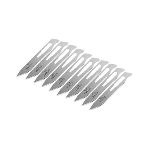 Hunttech Tyrfing 7 cm knivblad blank rustfri 10 stk – udskiftelige skarpe blade til Tyrfing-kniven