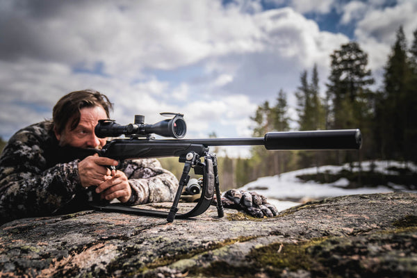 Hunttech Sleipner Scope Cover kikkertdæksel – lydsvagt kikkertdæksel til riffelsigte