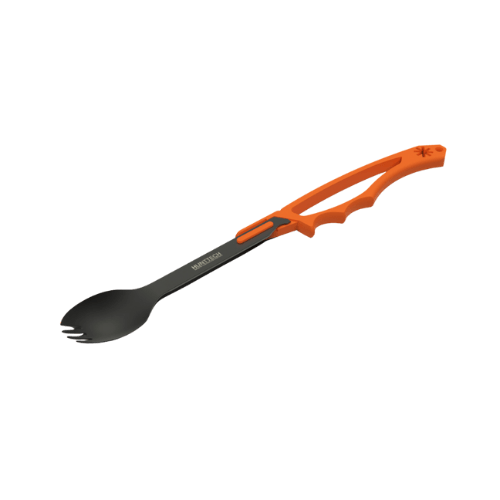 Hunttech Spork Tyrfing Add-On jagtbestik – kombineret ske og gaffel i stål til feltbrug